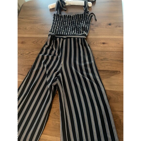 ALI & JAY  By Anthropology Cottage Core Smocked Bodice Jumpsuit SZ S Whimsy Goth - Picture 3 of 16